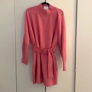 & Other Stories Belted Mini Knit Dress